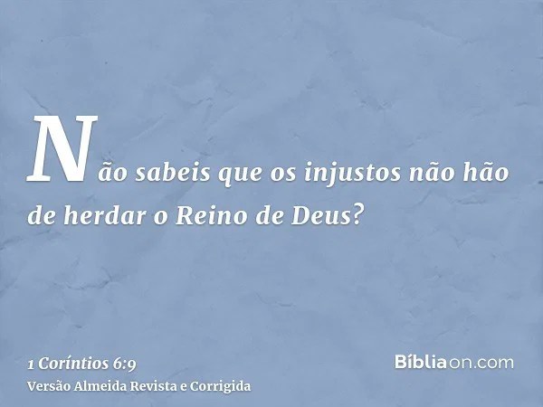 1 Coríntios 69 Bíblia