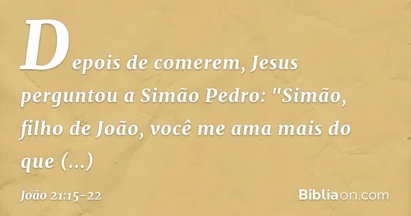 JoÃ£o 211522 BÃ­blia