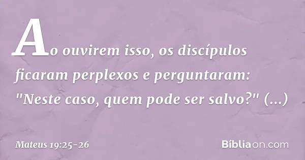 Mateus 192526 Bíblia