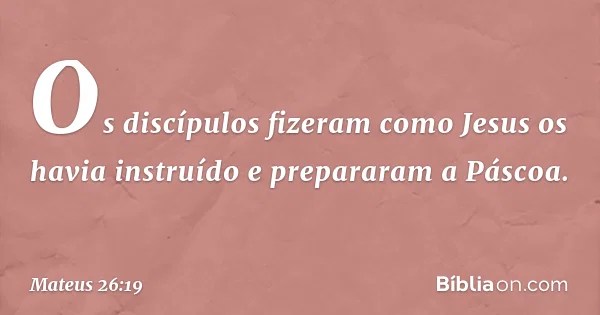 Mateus 2619 Bíblia