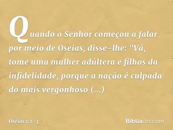Oséias 123 Bíblia