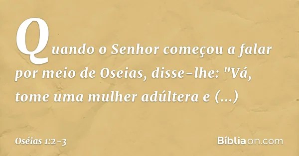 Oséias 123 Bíblia