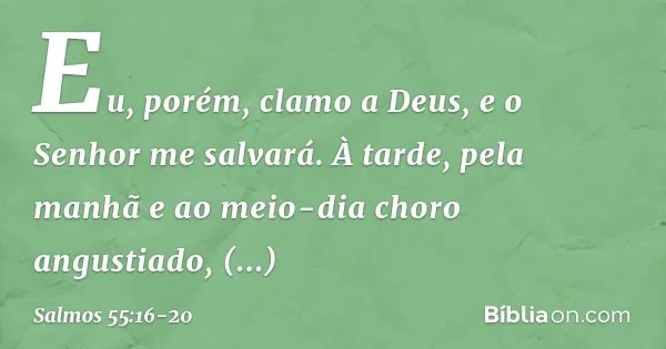 Salmo 551620 Bíblia