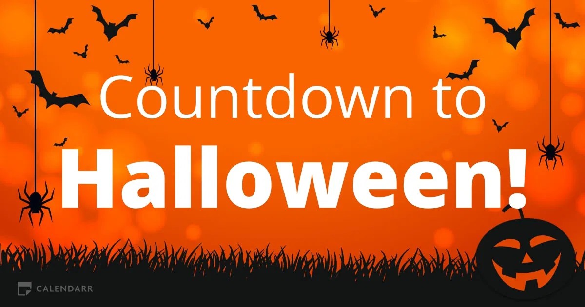 when is halloween 2026 how many days Countdown to Halloween Calendarr