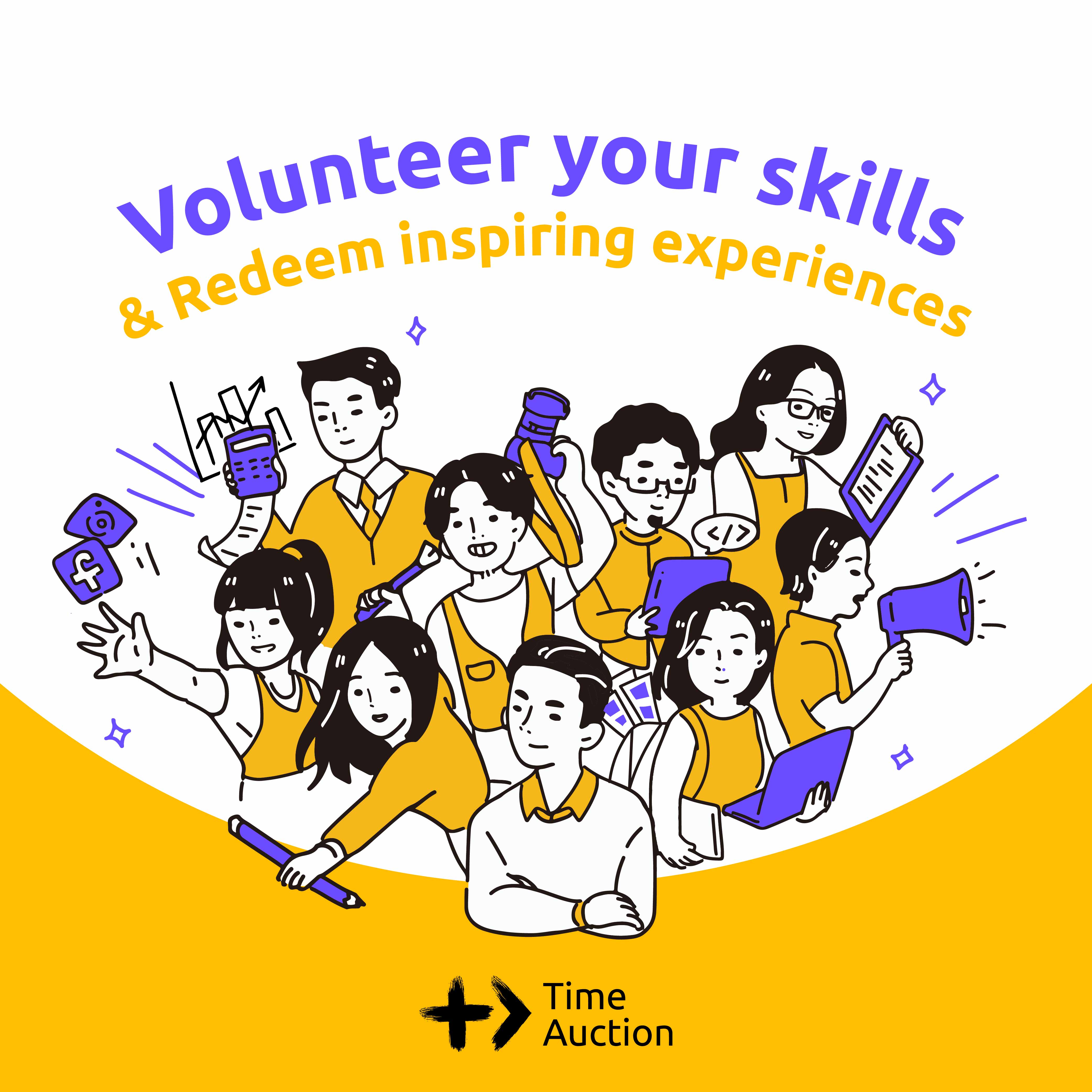 Time Auction Volunteer Your Skills to NGOs Dash Living