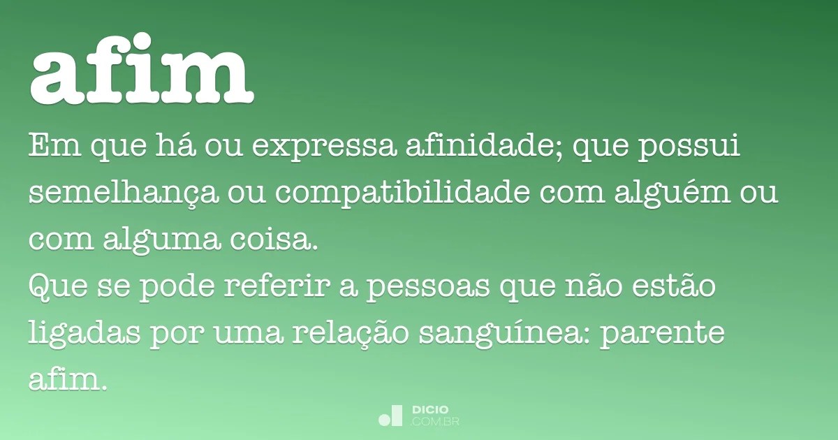 Afim Dicio, Dicionário Online de Português
