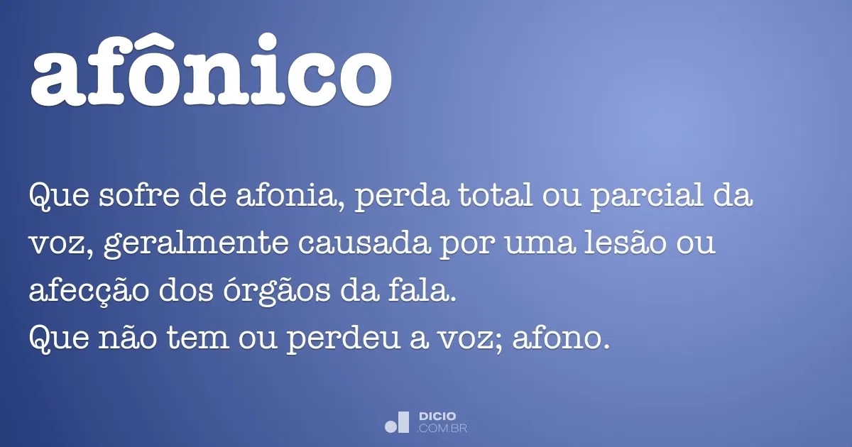 Afônico Dicio, Dicionário Online de Português
