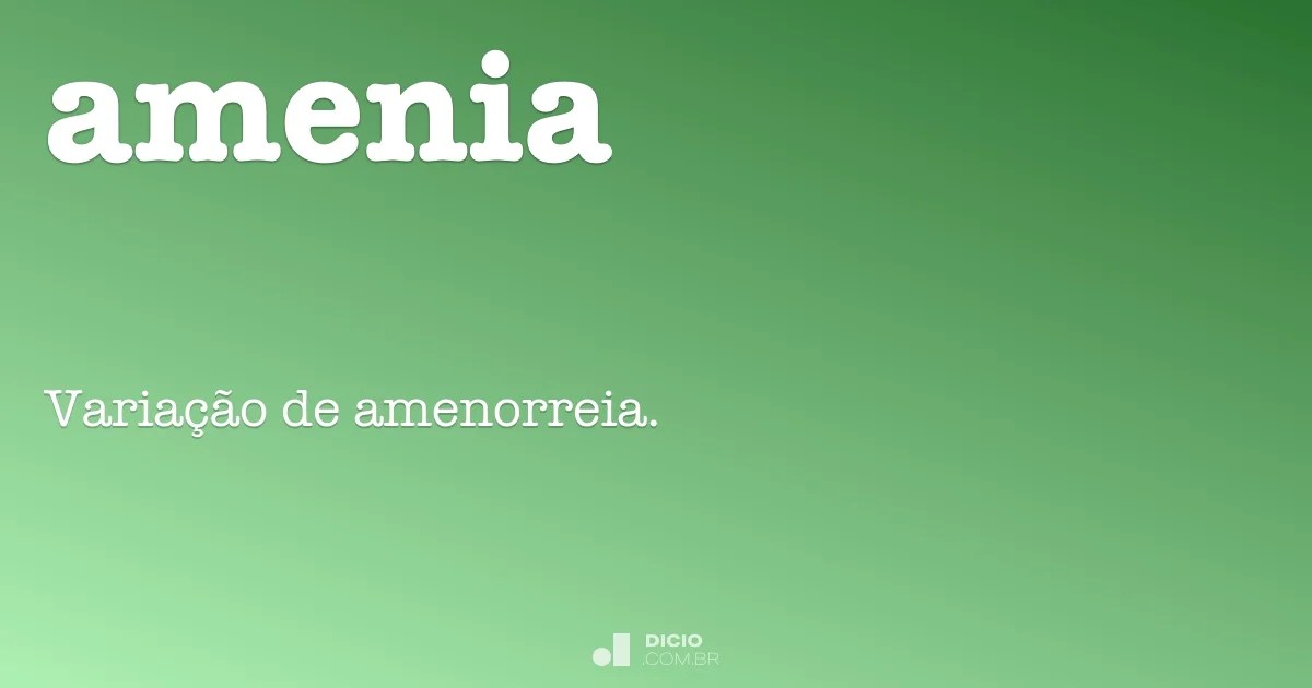 Amenia Dicio, Dicionário Online de Português