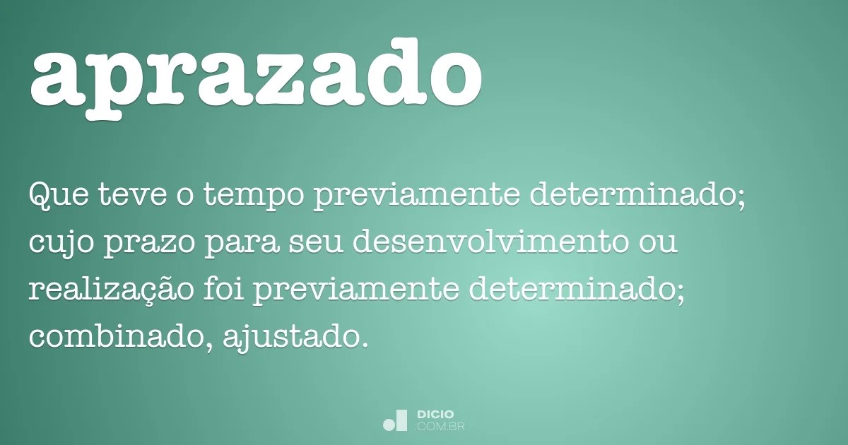 Aprazado Dicio, Dicionário Online de Português