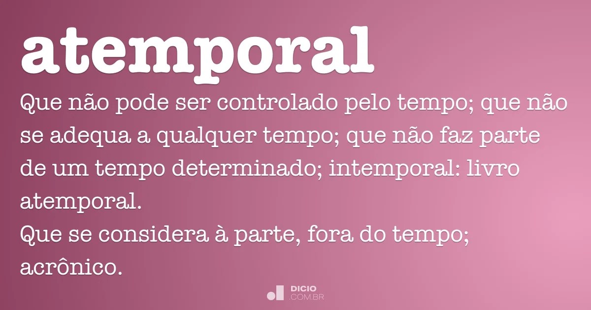 Atemporal Dicio, Dicionário Online de Português