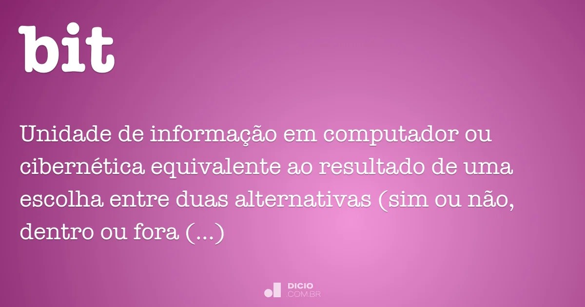 Bit Dicio, Dicionário Online de Português