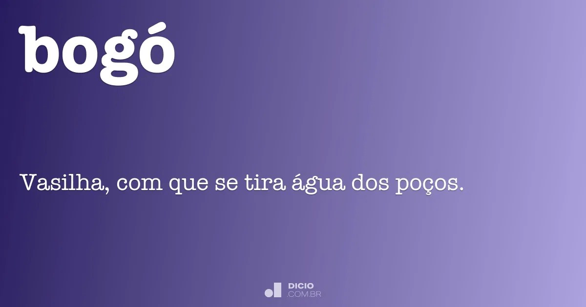 Bogó Dicio, Dicionário Online de Português