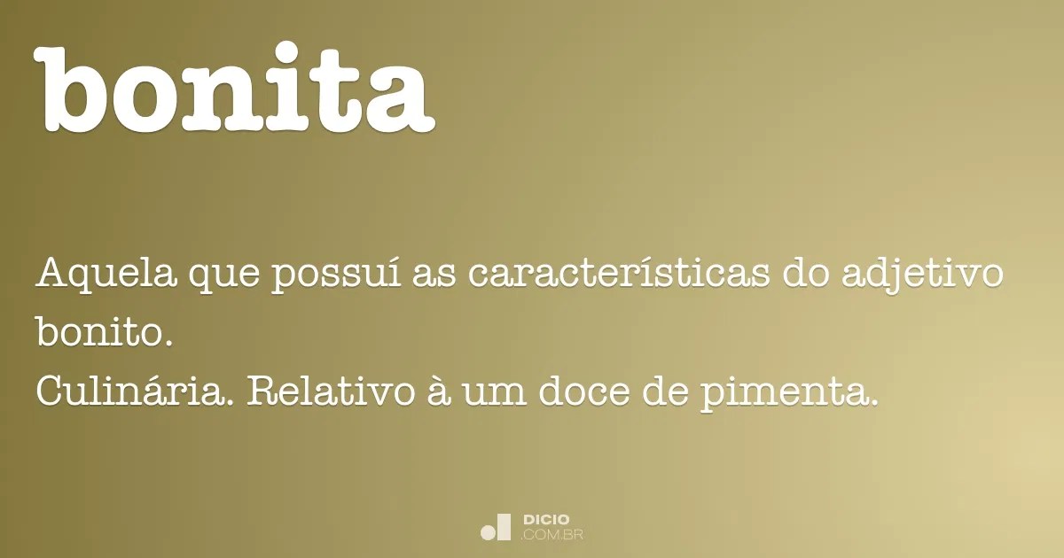 Bonita Dicio, Dicionário Online de Português