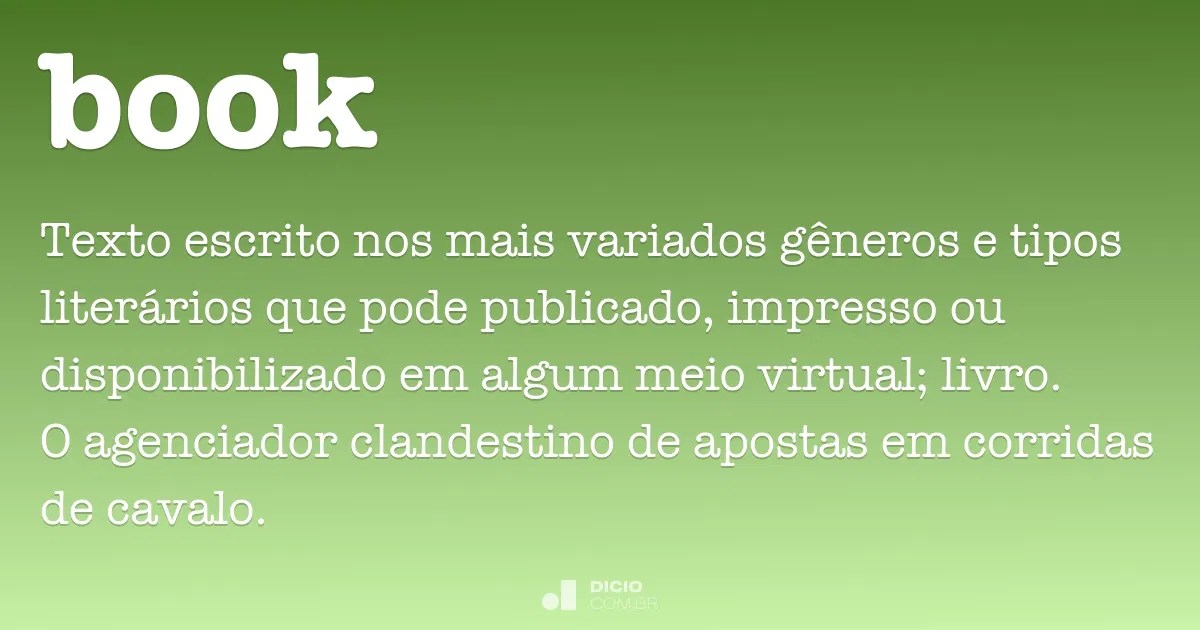 Book Dicio, Dicionário Online de Português