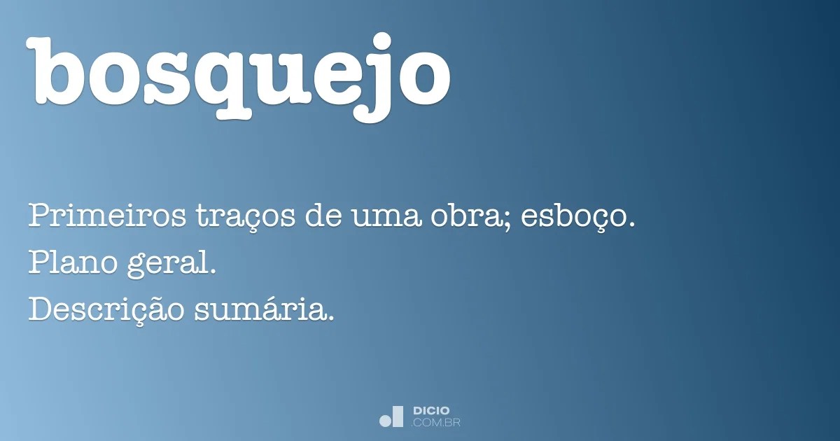 Bosquejo Dicio, Dicionário Online de Português