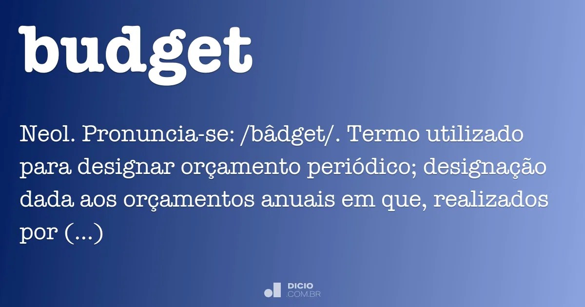 Budget Dicio, Dicionário Online de Português