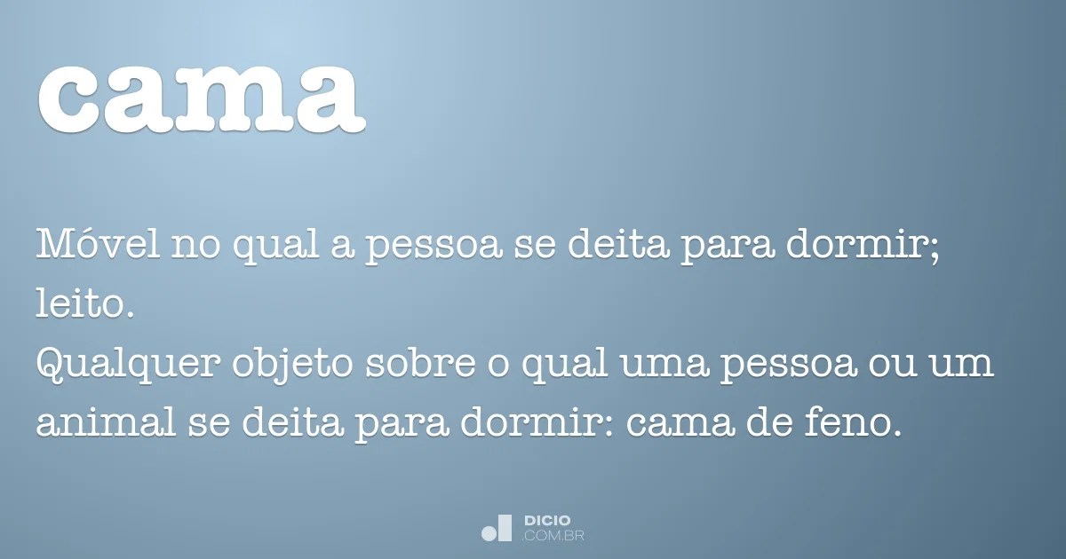 Cama Dicio, Dicionário Online de Português