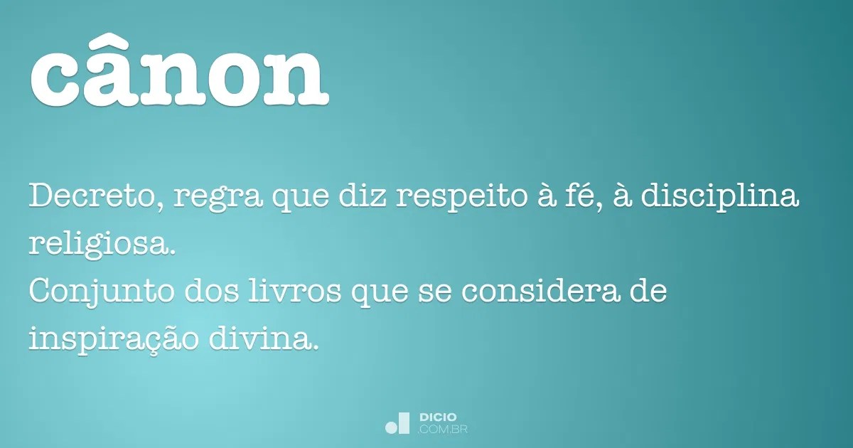 Cânon Dicio, Dicionário Online de Português