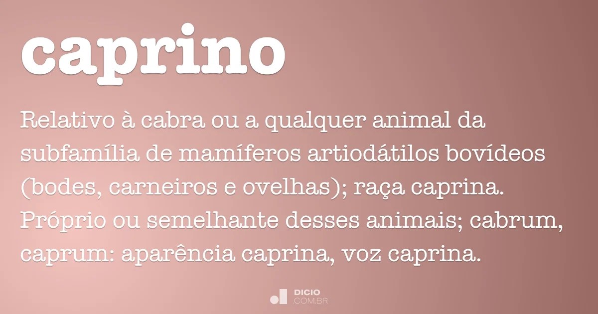 Caprino Dicio, Dicionário Online de Português