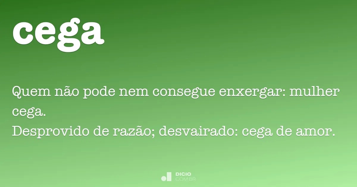 Cega Dicio, Dicionário Online de Português