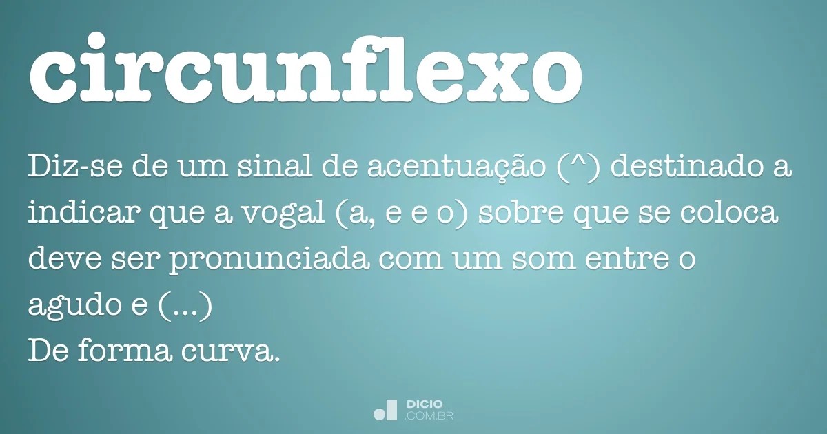 Circunflexo Dicio, Dicionário Online de Português