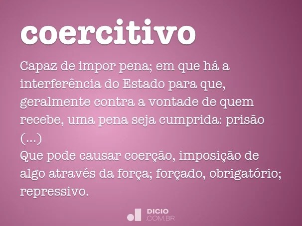 Coercitivo Dicio, Dicionário Online de Português