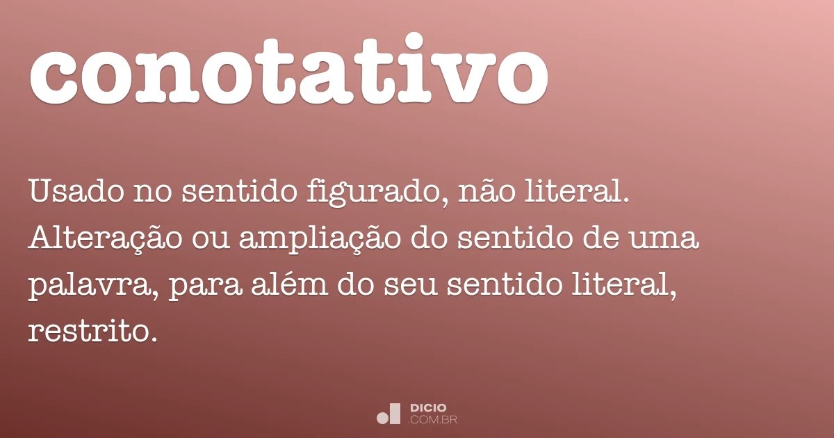 Conotativo Dicionário Online de Português