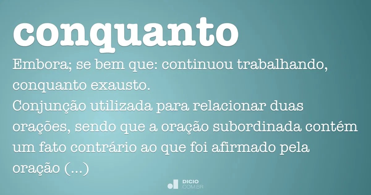 Conquanto Dicio, Dicionário Online de Português