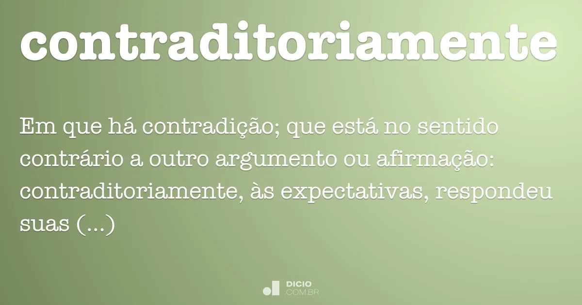 Contraditoriamente Dicio, Dicionário Online de Português
