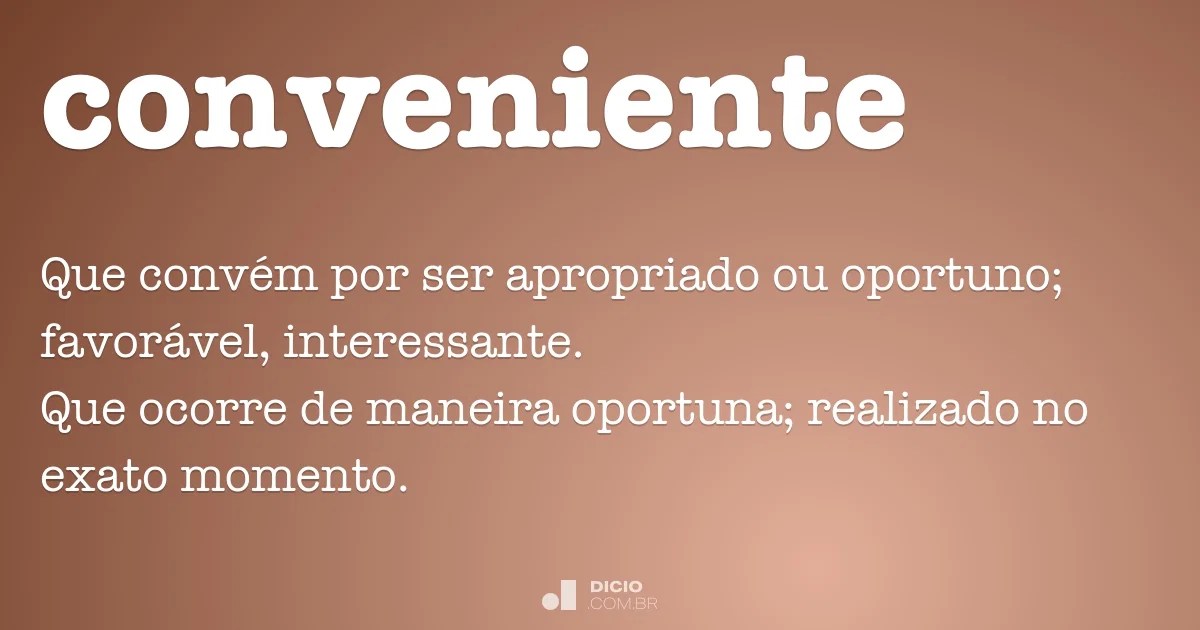 Conveniente Dicio, Dicionário Online de Português