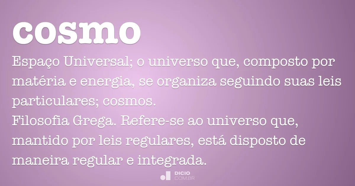 Cosmo Dicio, Dicionário Online de Português