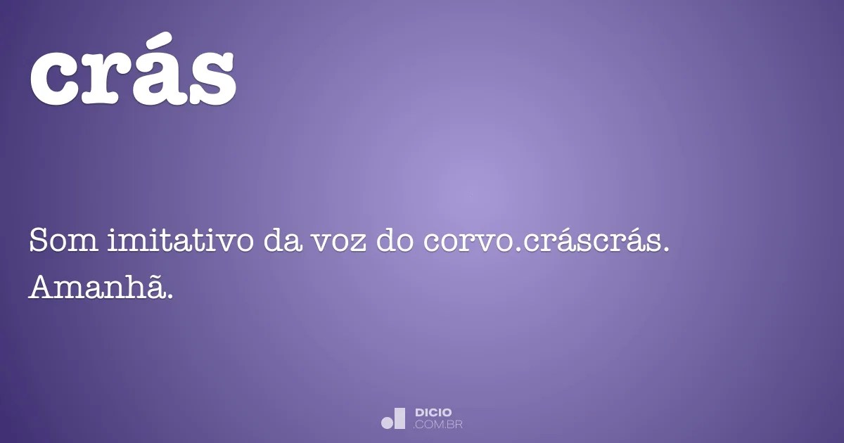 Crás Dicio, Dicionário Online de Português