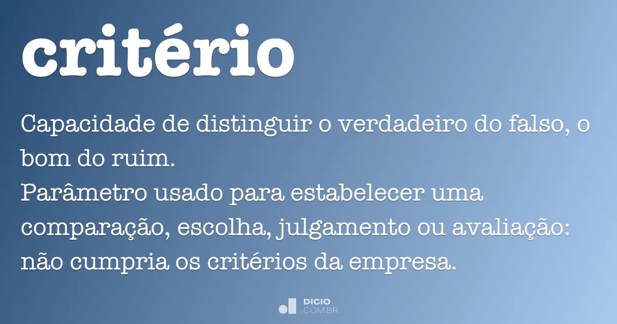 Critério Dicio, Dicionário Online de Português
