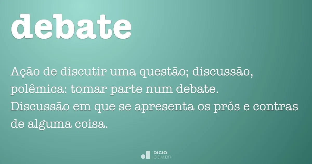 Debate Dicio, Dicionário Online de Português