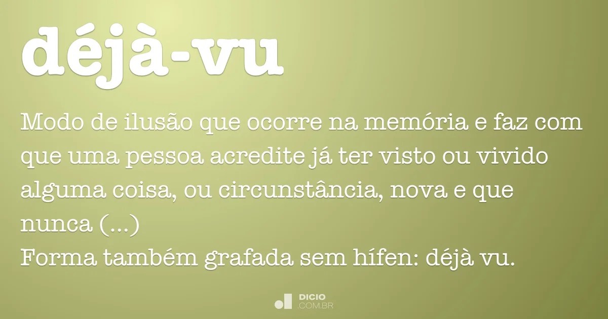 Déjàvu Dicio, Dicionário Online de Português