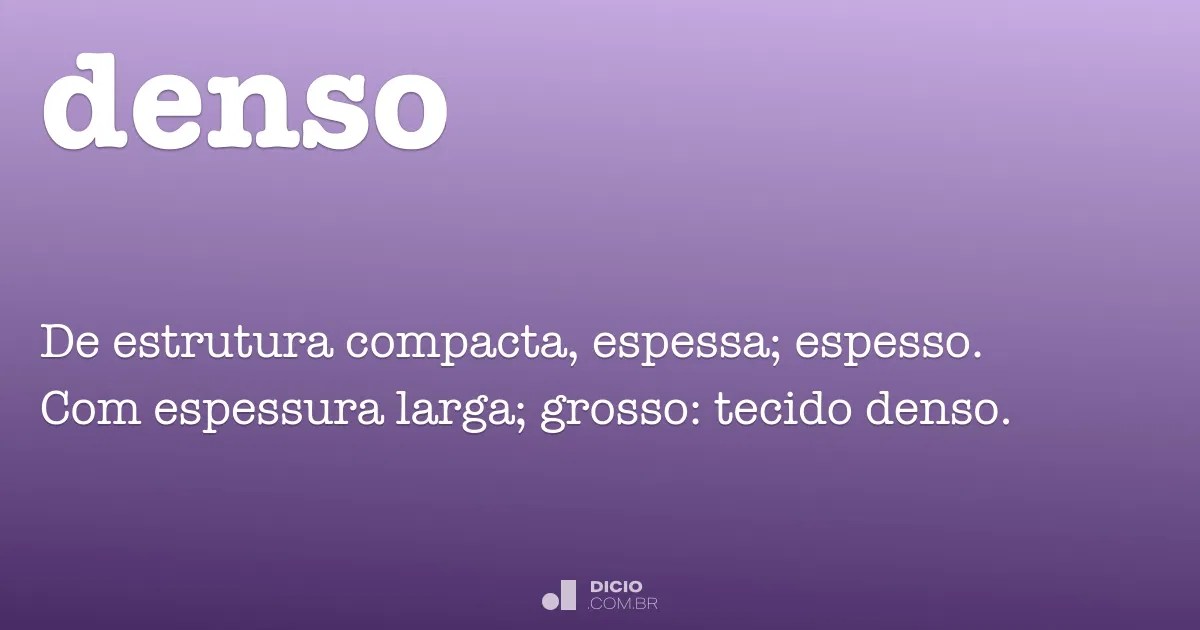 Denso Dicio, Dicionário Online de Português