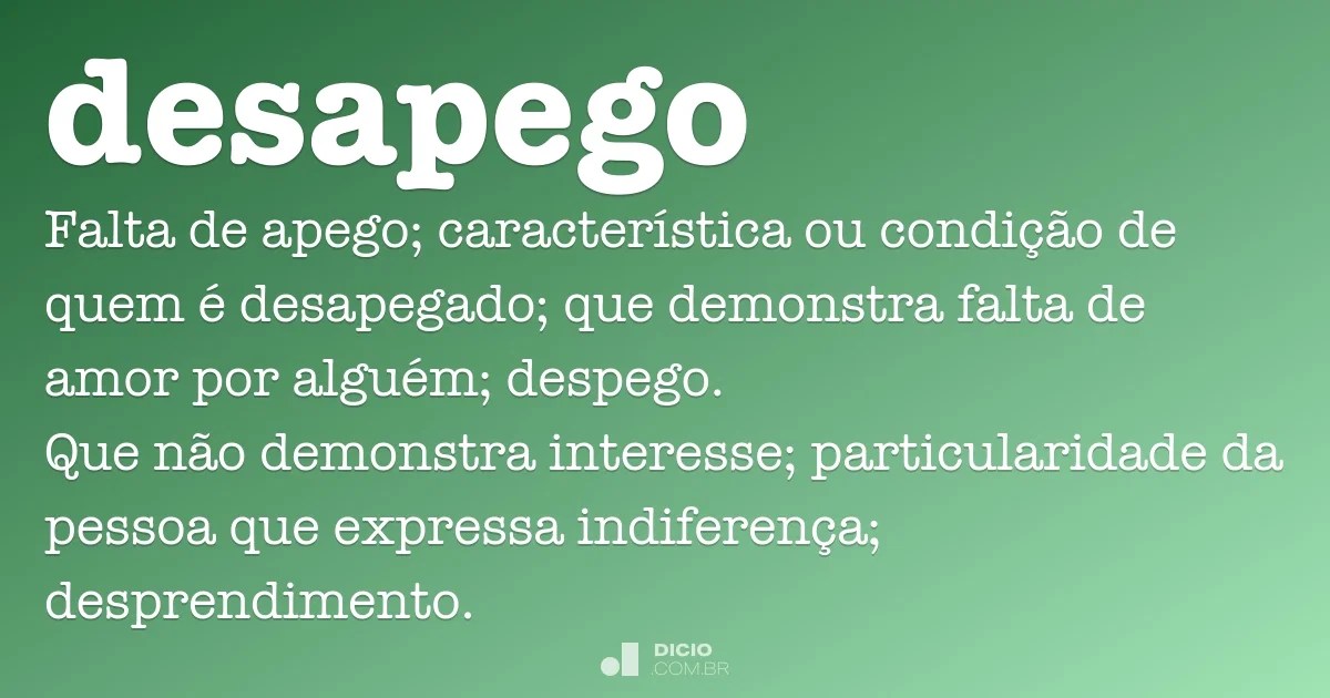 Desapego Dicio, Dicionário Online de Português