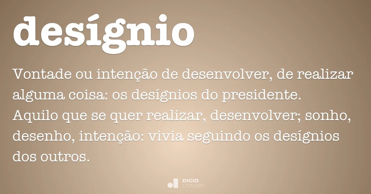 Desígnio Dicio, Dicionário Online de Português