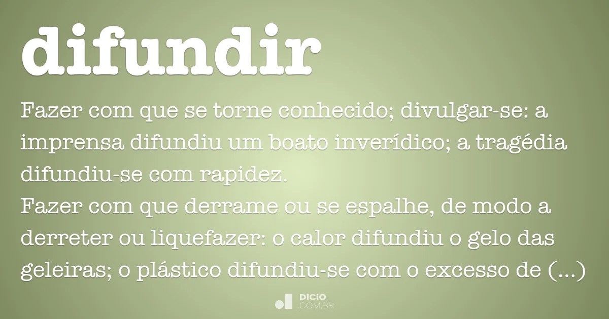 Difundir Dicio, Dicionário Online de Português