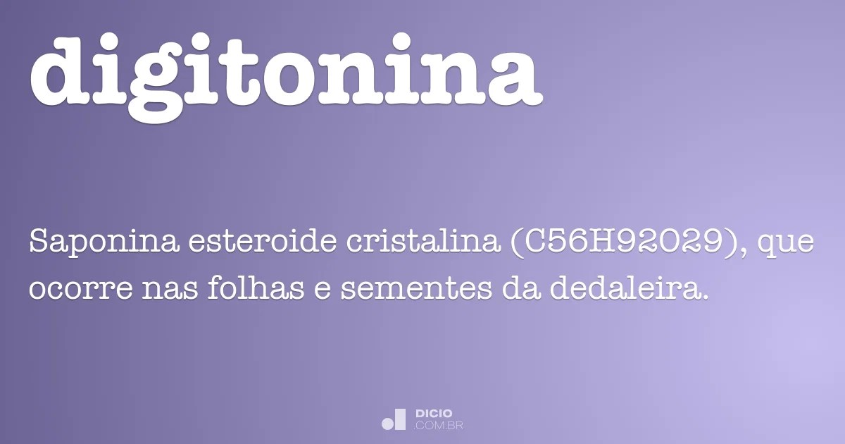 Digitonina Dicio, Dicionário Online de Português