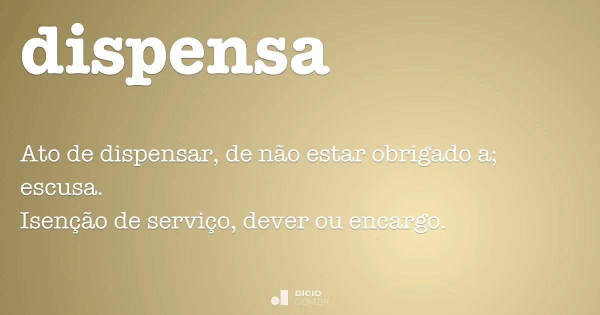 Dispensa Dicio, Dicionário Online de Português
