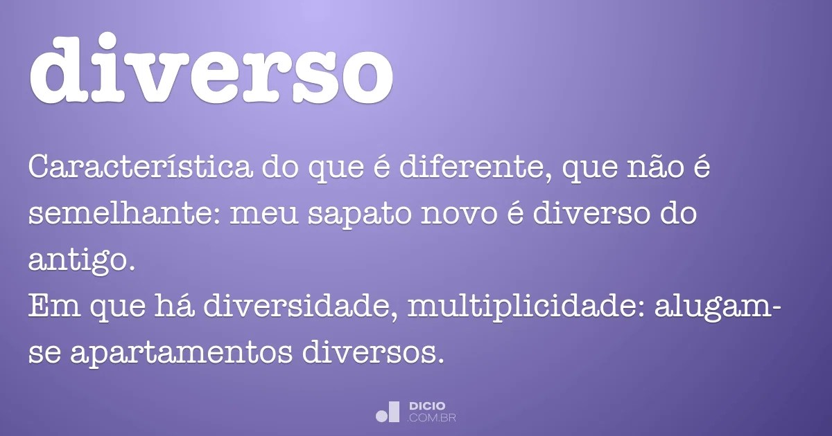 Diverso Dicionário Online de Português