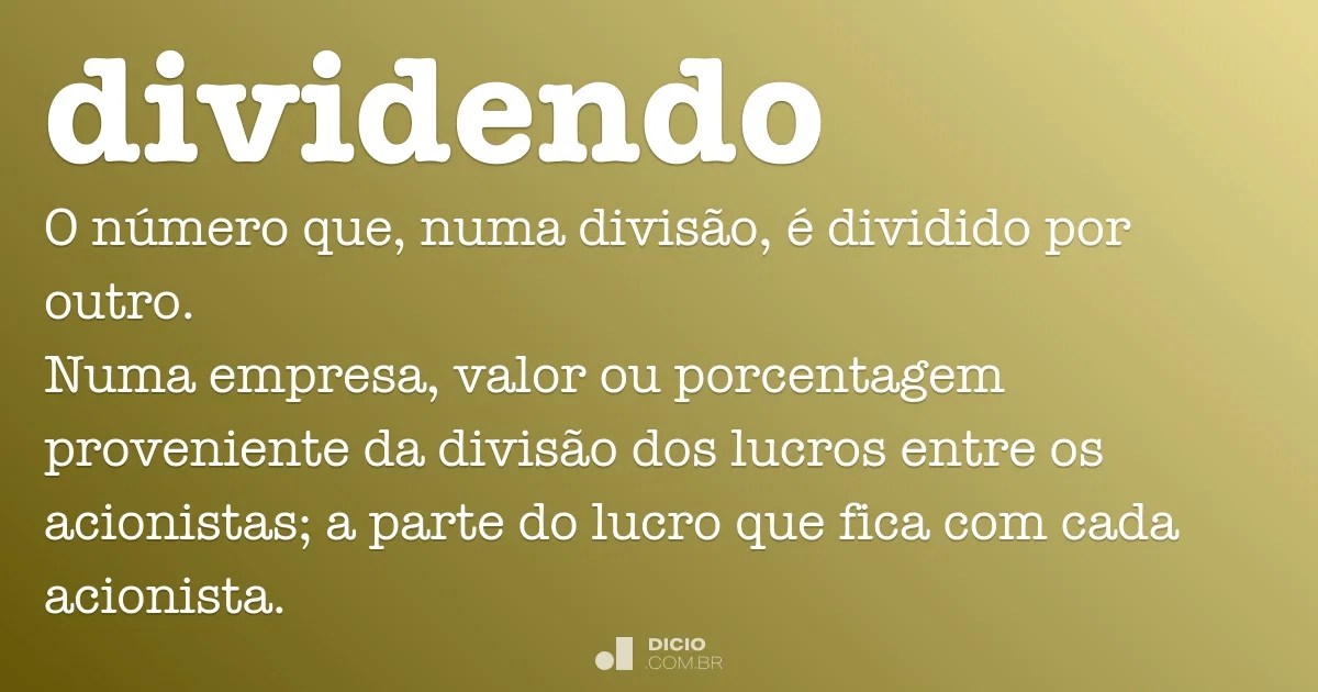Dividendo Dicio, Dicionário Online de Português