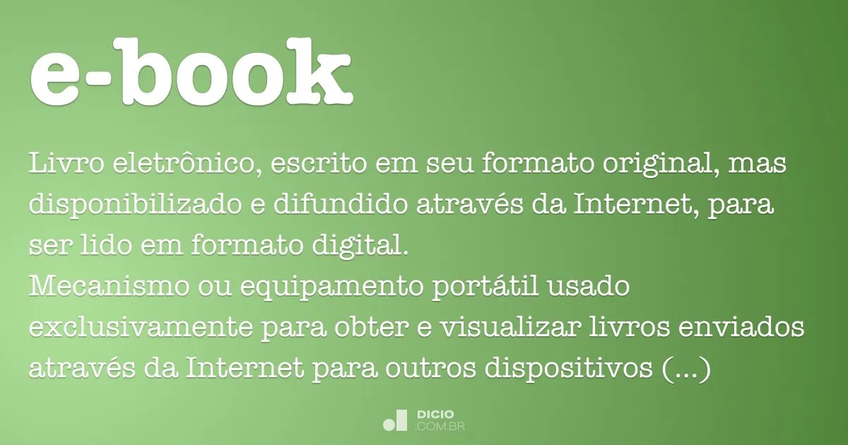 Ebook Dicio, Dicionário Online de Português