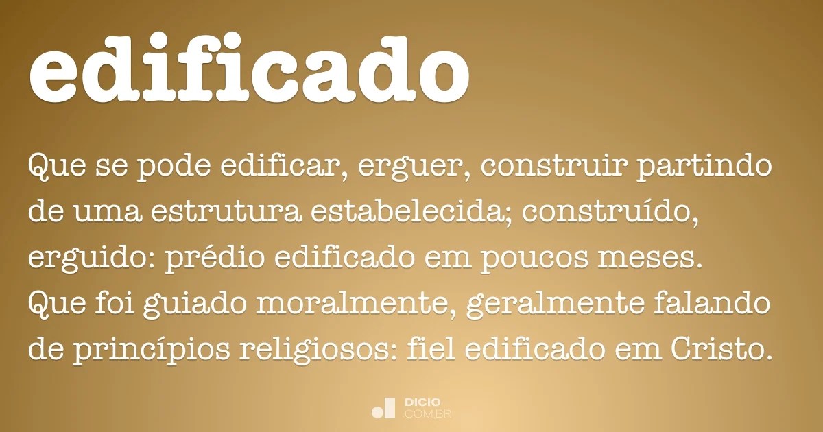 Edificado Dicio, Dicionário Online de Português