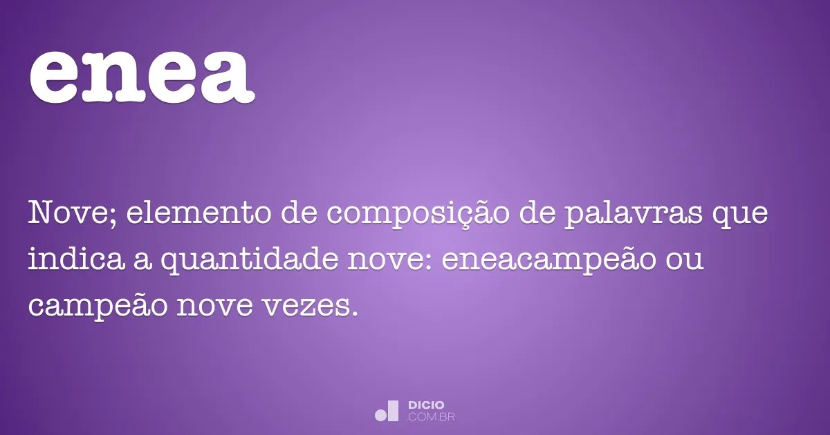 Enea Dicio, Dicionário Online de Português