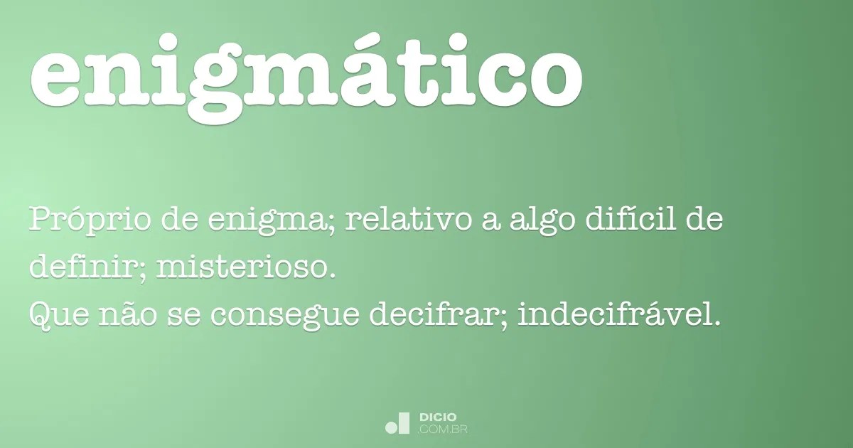 Enigmático Dicio, Dicionário Online de Português