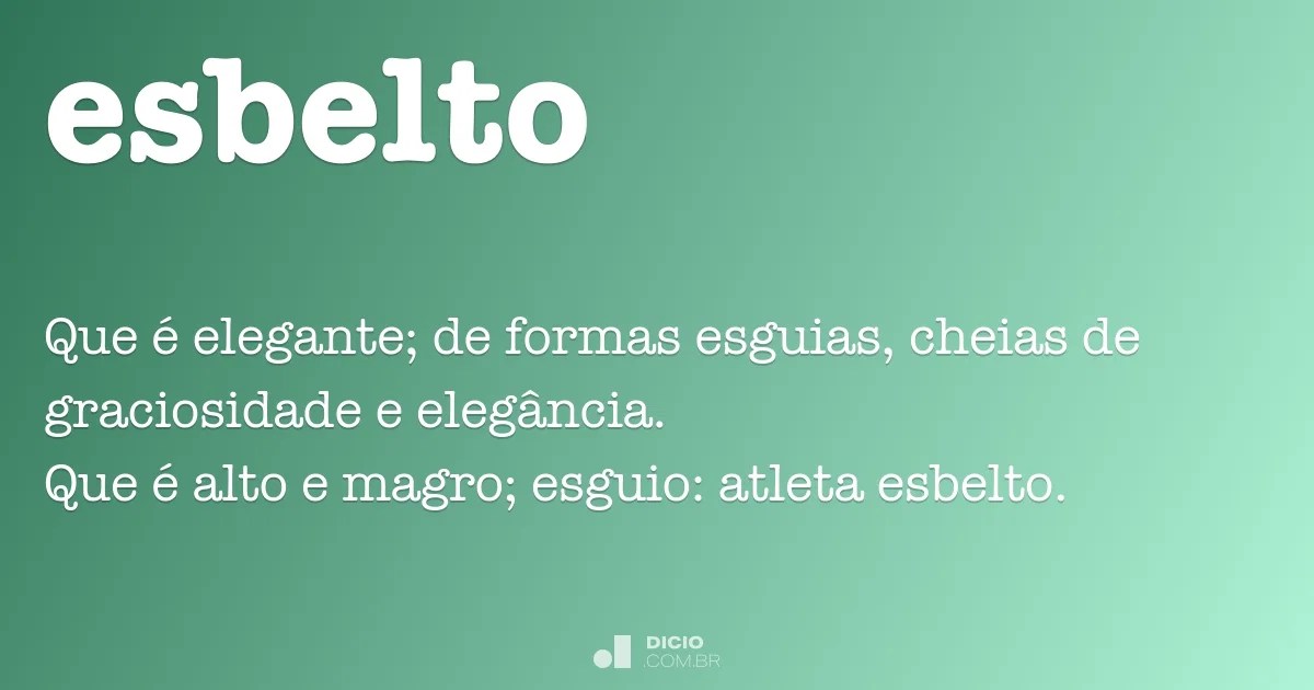 Esbelto Dicio, Dicionário Online de Português