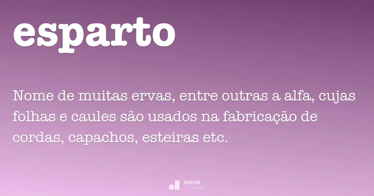Esparto Dicio, Dicionário Online de Português