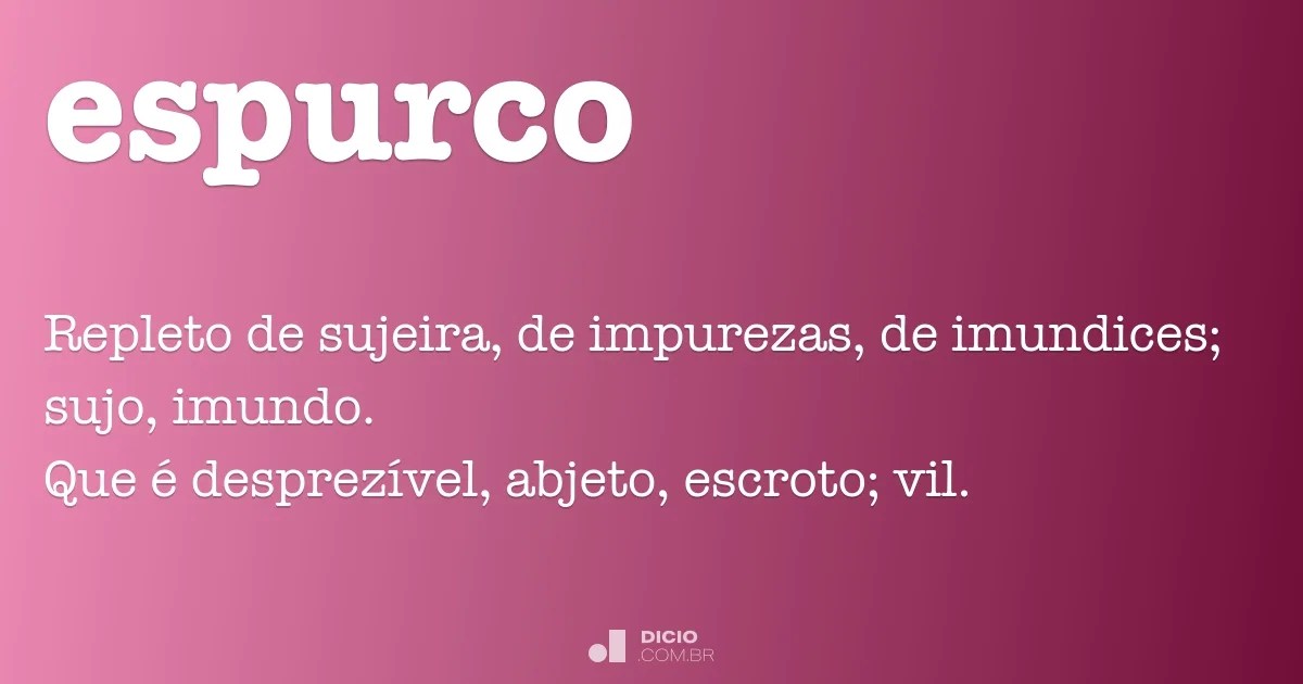 Espurco Dicio, Dicionário Online de Português
